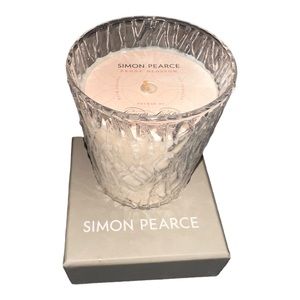 Simon Pearce Peony Blossom Soy Candle Cotton Wick Poured By Linneas Lights